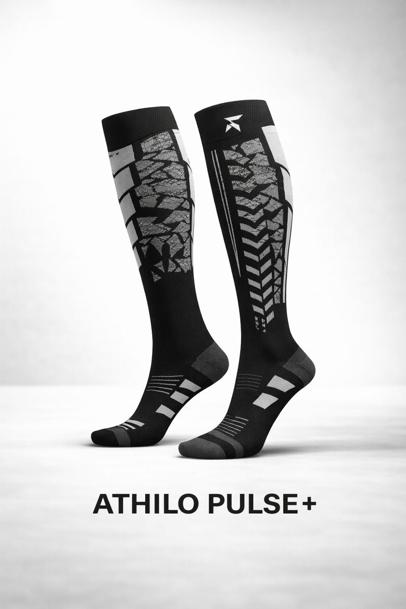 ATHILO PULSE - Chaussettes de Compression Running (1 paire)