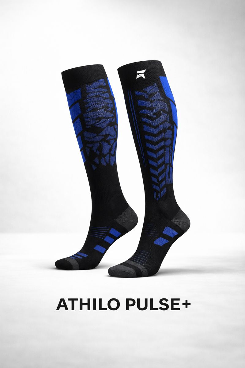 ATHILO PULSE - Chaussettes de Compression Running (1 paire)
