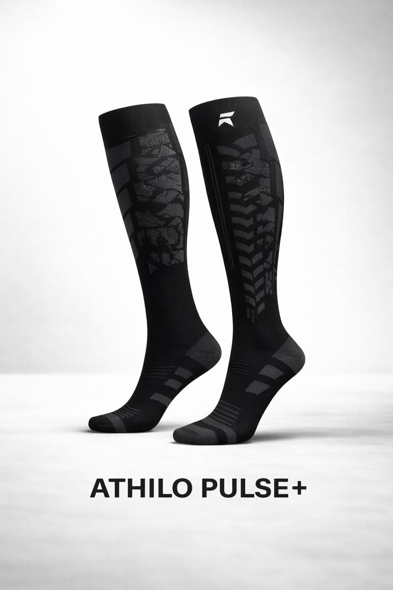 ATHILO PULSE - Chaussettes de Compression Running (1 paire)