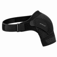 Épaulière de maintien ATHILO SHOULDER PRO noire, vue produit sur fond blanc