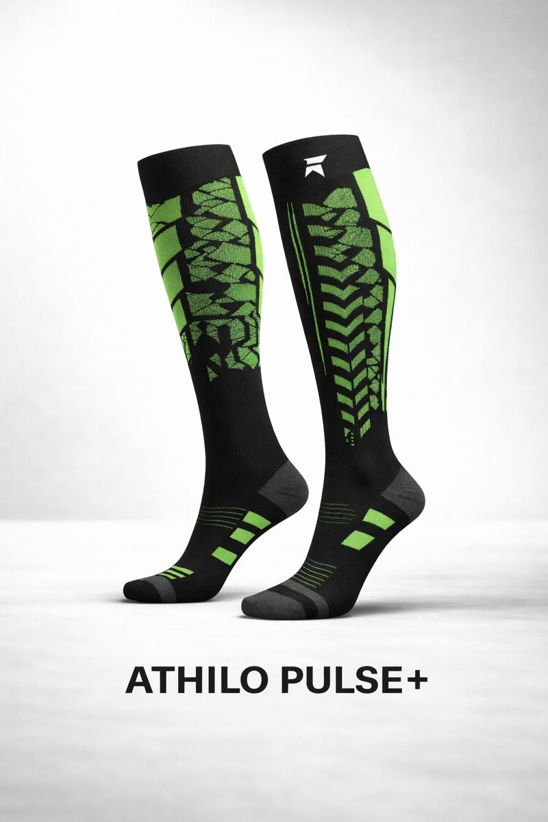 ATHILO PULSE - Chaussettes de Compression Running (1 paire)