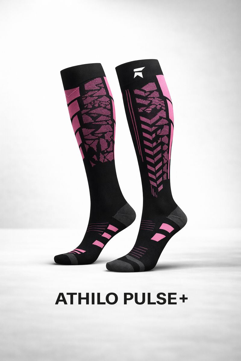 ATHILO PULSE - Chaussettes de Compression Running (1 paire)